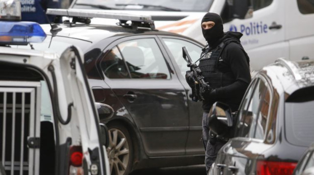 כוחות משטרה בבלגיה (צילום: רויטרס)