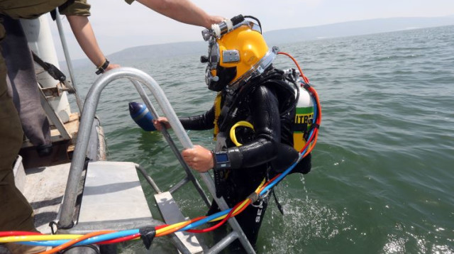 חיפושי חיל הים אחר יקיר נוה (צילום: אריאל בשור)