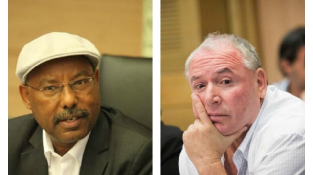 דוד אמסלם ואברהם נגוסה (צילום: מרים אלסטר, פלאש 90)