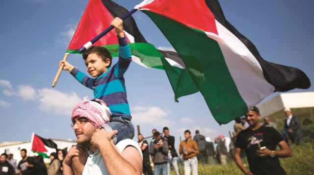 הפגנת יום האדמה באום  אל־חיראן (צילום: קורינה קרן פלאש 90)