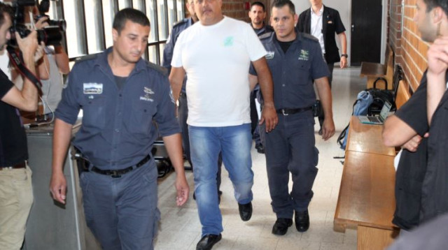 אלון חסן בבית המשפט בכפ"ס (צילום: פלאש 90)