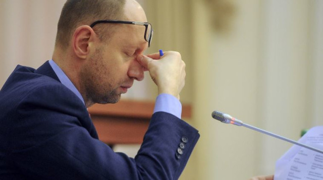 ראש ממשלת אוקראינה, ארסני יצניוק (צילום: רויטרס)