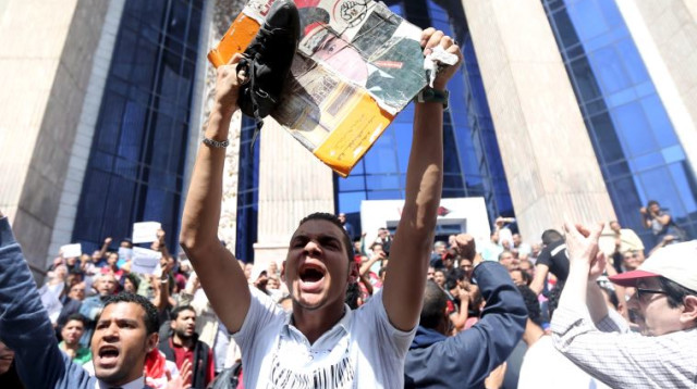 הפגנות במצרים נגד א-סיסי (צילום: רויטרס)