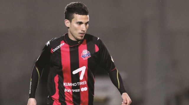 עלי חטיב במדי הפועל חיפה (צילום: ערן לוף)