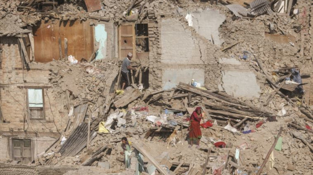 קטמנדו לאחר רעידת האדמה, מאי 2015 (צילום: רויטרס)