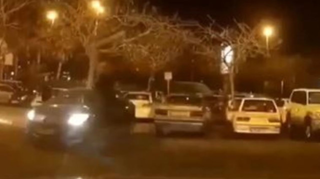 אלימות בחניון בתל אביב (צילום: משטרת ישראל)