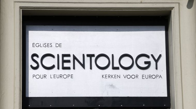 משרד כנסיות הסיינטולוגיה של אירופה בבריסל (צילום: רויטרס)