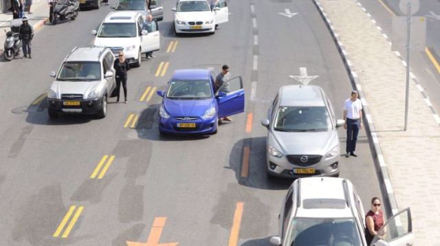 צפירה בכביש (צילום: אבשלום ששוני)