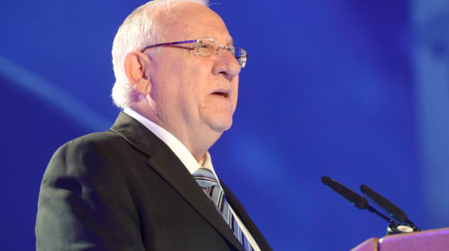 נשיא המדינה ראובן ריבלין בקיבוץ לוחמי הגטאות (צילום: מארק ניימן, לע"מ)