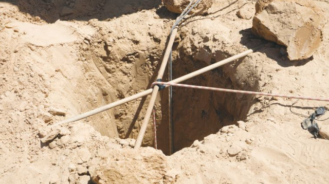 מנהרה שחפרו אנשי חמאס (צילום: דובר צה"ל)