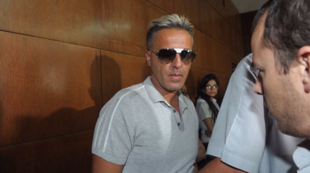 קובי פרץ בבית המשפט (צילום: אבשלום ששוני)