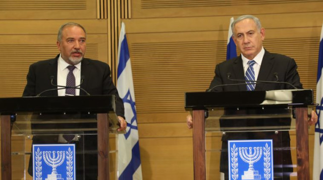 נתניהו וליברמן (צילום: מרק ישראל סלם)