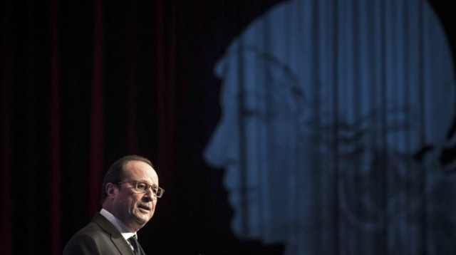 הנשיא הולנד, בכנס היוזמה הצרפתית בפריז (צילום: רויטרס)