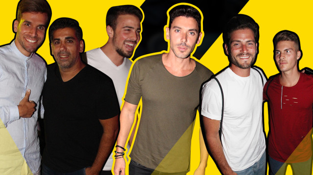 אדריאנו חאובל, רז זלצרמן, מייקל אלרוי, גילי כהן, גיל אלמוג (צילום: אור גפן)