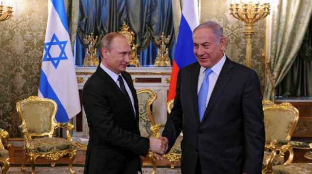 בנימין נתניהו וולדימיר פוטין בקרמלין (צילום: רויטרס)