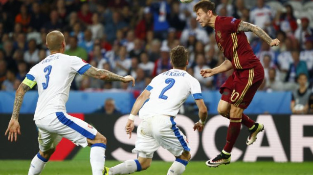 רוסיה נגד סלובקיה ביורו 2016 (צילום: רויטרס)