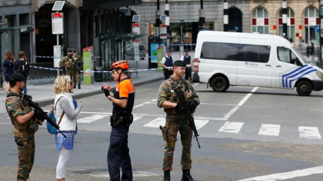 שוטרים בבריסל, בלגיה. ארכיון (צילום: רויטרס)
