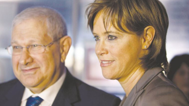 רקפת רוסק עמינח ודוד ברודט (צילום: רויטרס)