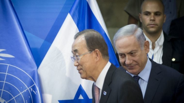 בנימין נתניהו ובאן קי מון (צילום: פלאש 90)