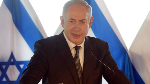 בנימין נתניהו במסיבת עיתונאים ברומא (צילום: פלאש 90)