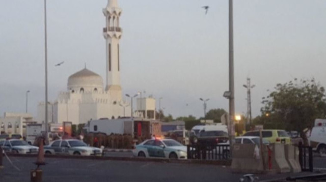 אזור הפיגוע בסעודיה (צילום: רויטרס)