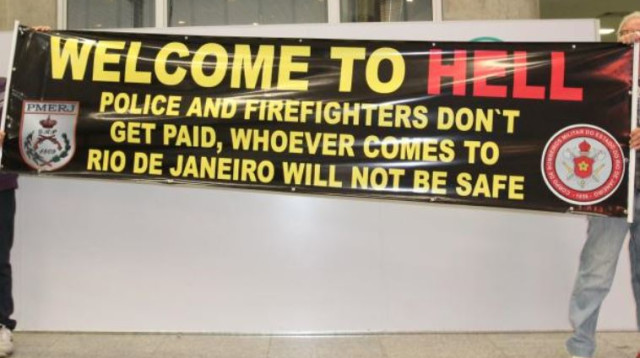 הפגנת שוטרים בריו דה ז'נרו (צילום: ריקרדו פריירה)