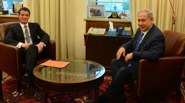 מנואל ואלס ובנימין נתניהו בזמן ביקורו בישראל (צילום: פלאש 90)