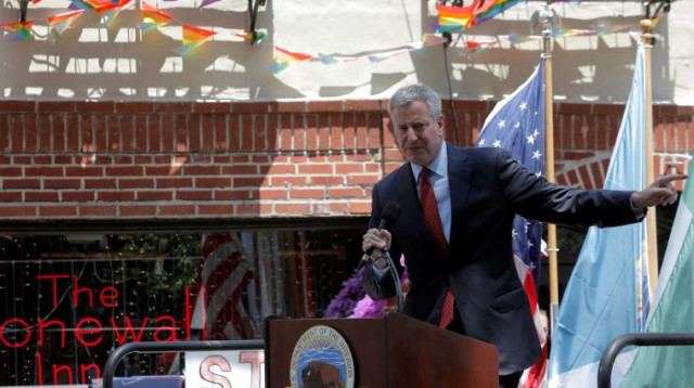 ראש עיריית ניו יורק ביל דה בלאזיו (צילום: רויטרס)