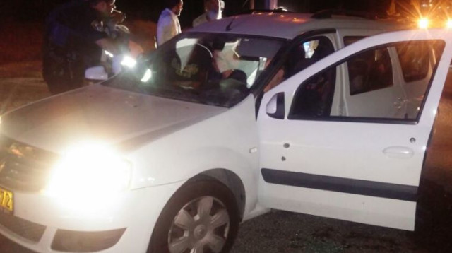 זירת הפיגוע הירי בגוש הציון (צילום: דוברות גוש עציון)