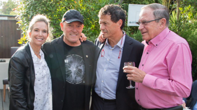 אורי סלונים, אודי אנג'ל, שלומי שבת וריקי אריאל (צילום: Raya Cottrel)