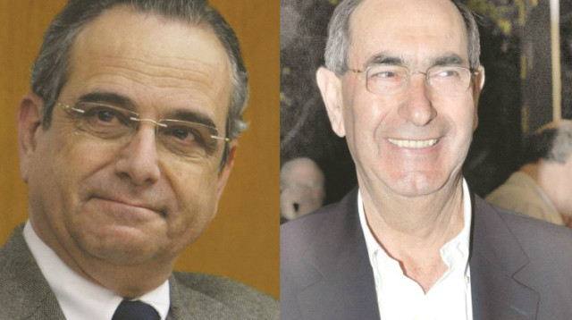 אורי דורי ושרגא ברוש (צילום: כפיר סיון,מרים אלסטר, פלאש 90)