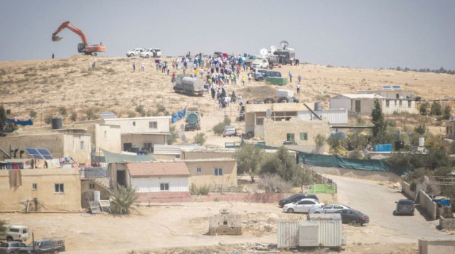 היישוב הבדואי אום אל חיראן (צילום: הדס פרוש, פלאש 90)