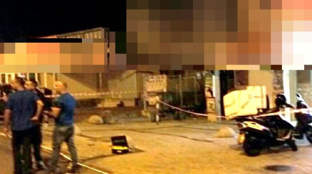 זירת הרצח בנשר (צילום: חטיבת דובר המשטרה)