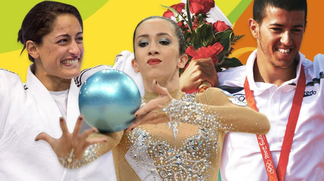 אולימפיאדת ריו 2016, שחר צוברי, נטע ריבקין, ירדן ג'רבי (צילום: Getty images)