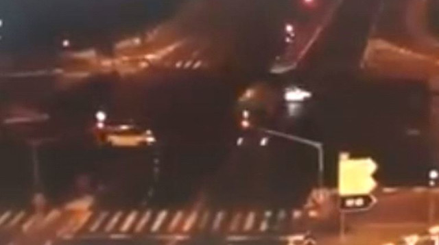 התאונה בצומת פרדיס (צילום: מצלמות אבטחה)