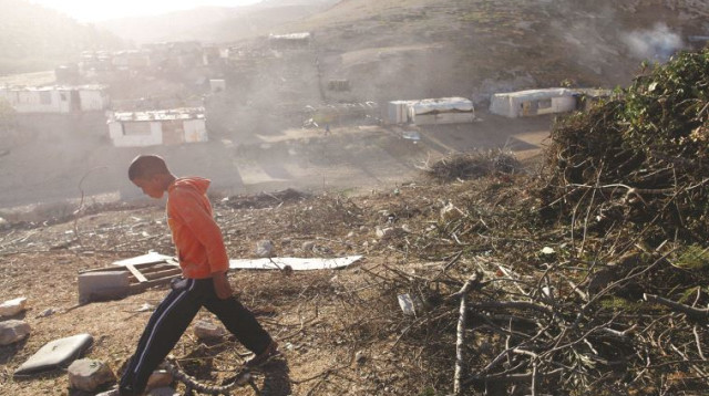 ישוב בדואי סמוך למעלה אדומים (צילום: ליאור מזרחי, פלאש 90)