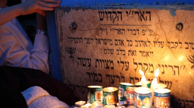 קברו של האר"י הקדוש (צילום: יעקב נאומי)