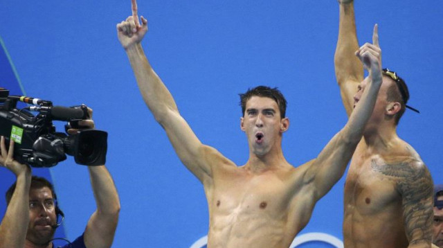 מייקל פלפס באולימפיאדת ריו 2016 (צילום: רויטרס)