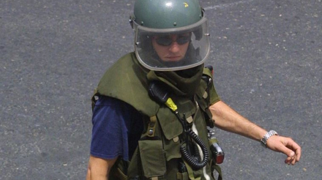 חבלן משטרתי (ארכיון) (צילום: פלאש 90)