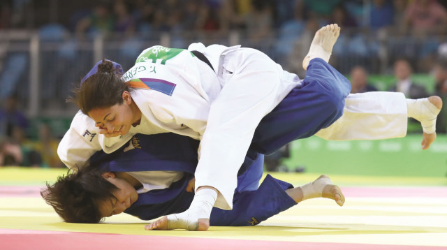 ירדן ג'רבי בקרב מול מריאנה סילבה (צילום: רויטרס)