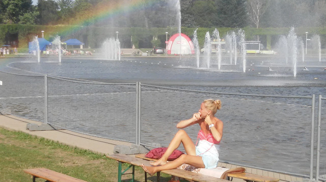 מזרקת המתזים, וורוצלב, פולין (צילום: מאיר בלייך)