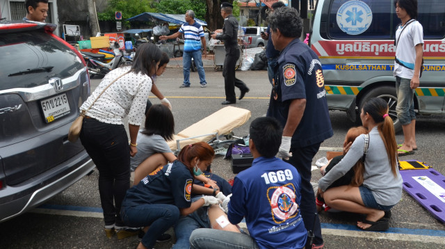 סדרת פיצוצים בתאילנד (צילום: רויטרס)