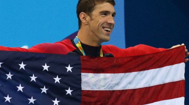 מייקל פלפס באולימפיאדת ריו 2016 (צילום: רויטרס)