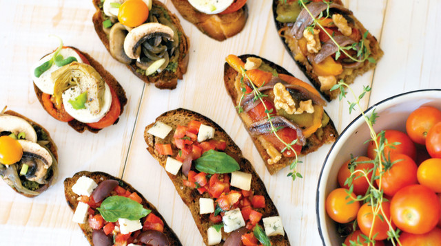 ברוסקטה, קרוסטיני, אוכל (צילום: פסקל פרץ רובין)