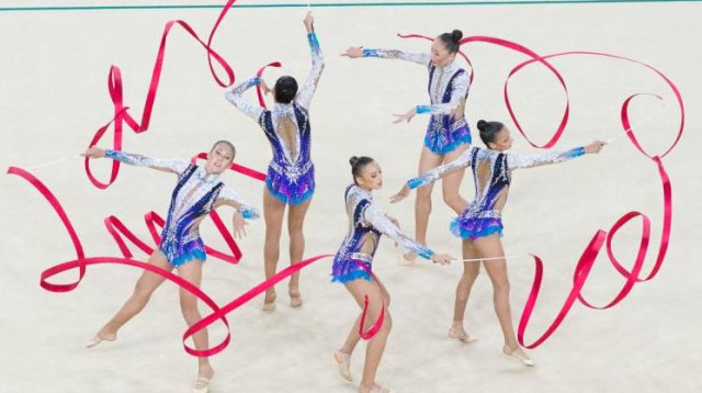 הנבחרת הישראלית בהתעמלות אומנותית (צילום: אסף קליגר)