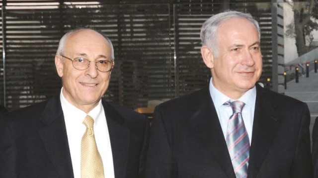 יצחק מולכו עם בנימין נתניהו (צילום: משה מילנר, לע"מ)