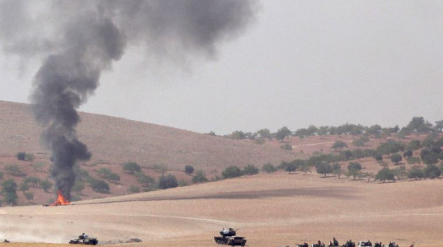 טנקים טורקים בפלישה לסוריה (צילום: רויטרס)