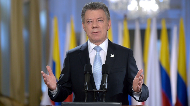 נשיא קולומביה חואן מנואל סנטוס (צילום: רויטרס)