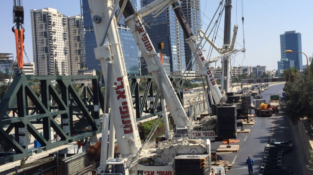 עבודות הרכבת בשבת, תל אביב השלום (צילום: רכבת ישראל)