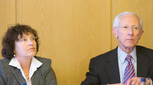 סטנלי פישר וקרנית פלוג (צילום: יונתן זינדל, פלאש 90)